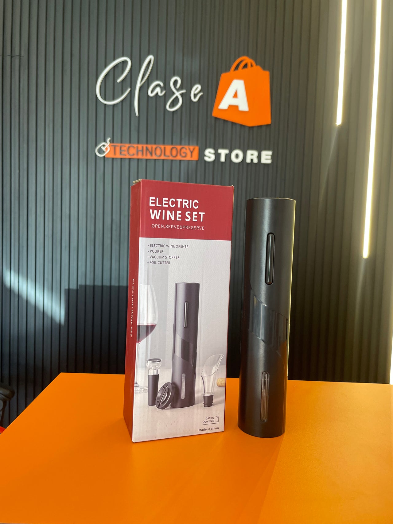 Set de Descorchador De Vino Eléctrico