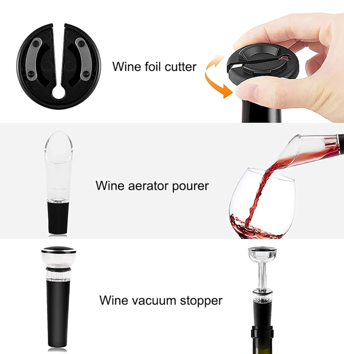 Set de descorchador de vino.