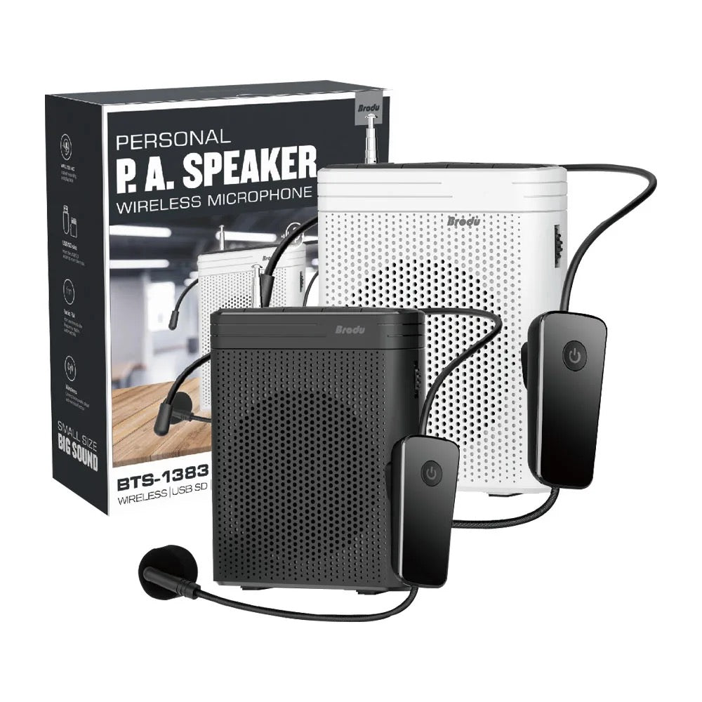 Amplificador de Sonido Portátil Recargable de Diseño Superior, Mini Amplificador de Voz con Micrófono de Diadema con Cable para Enseñar.