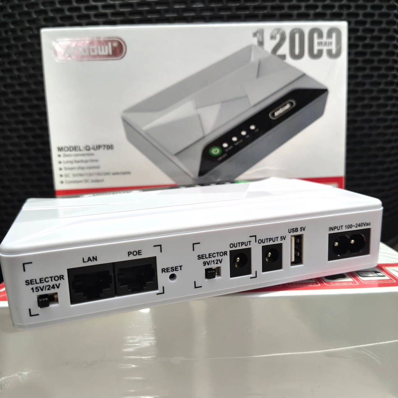 Mini UPS para Router 12,000 MAh de alta capacidad
