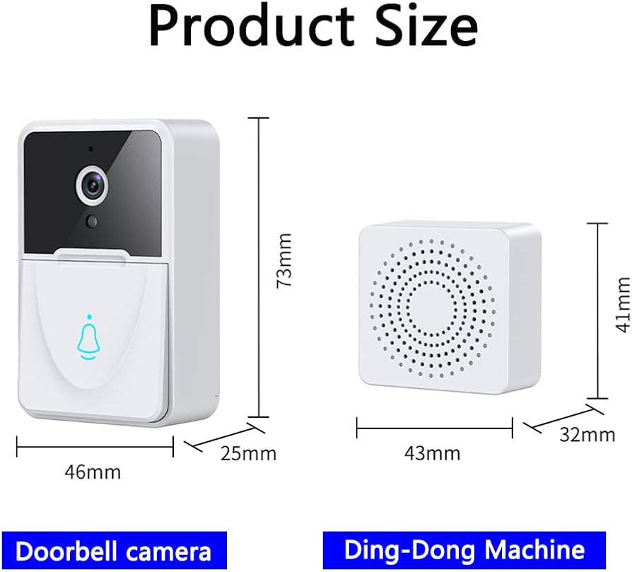 timbre inteligente Baihui modelo MY-7175 con cámara HD y videoportero inalámbrico
