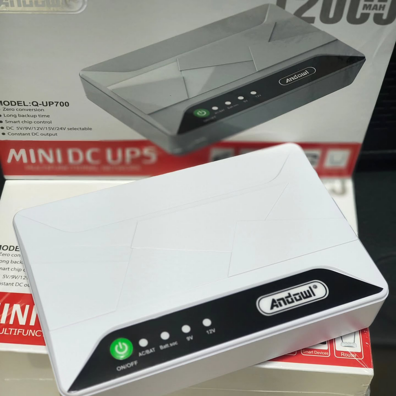 Mini UPS para Router 12,000 MAh de alta capacidad