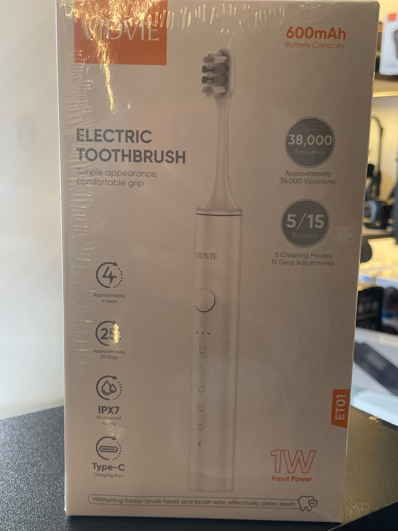Cepillo de dientes eléctrico Vidvie.