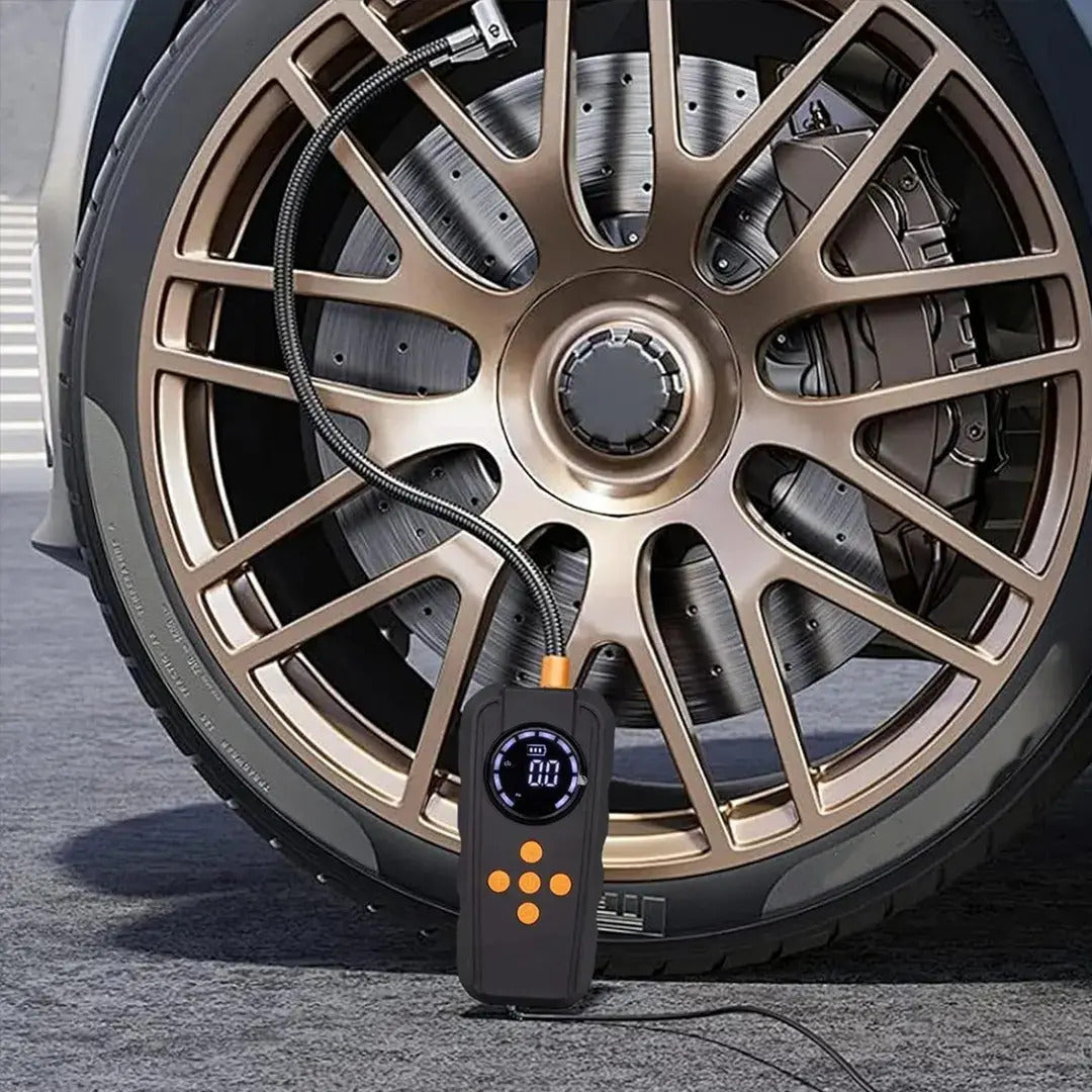 Jumper, linterna, compresor de aire, Power bank 5 en 1