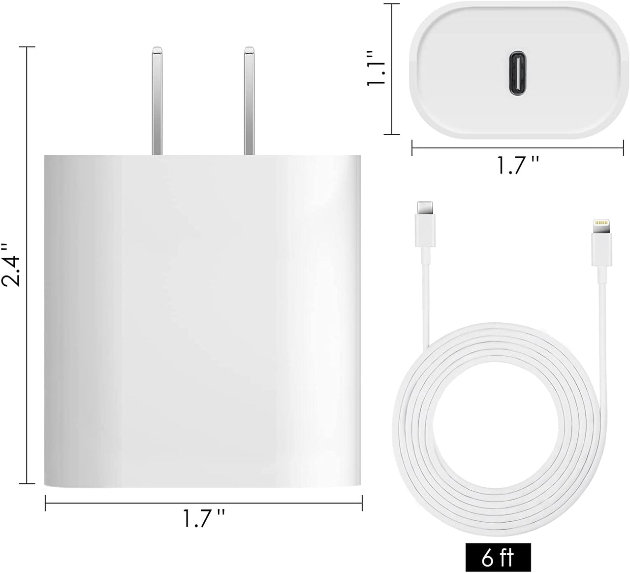 Cargador rápido USB tipo C  20W